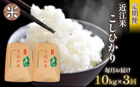 令和6年産 新米 こしひかり 定期便 10kg 全3回 白米 5kg × 2袋 3ヶ月 近江米 コシヒカリ 国産 お米 米 おこめ ごはん ご飯 白飯 しろめし こめ ゴハン 御飯 滋賀県産 竜王 ふるさと ランキング 人気 おすすめ