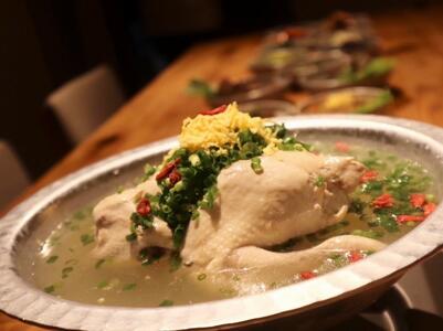 【韓国食堂 入ル ゴショミナミ】≪ディナー≫蔘鶏湯コースお食事券2名様分（ぐるなびセレクション）