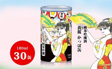 [黄桜]日本酒 かっぱ缶 純米吟醸(180ml缶×30本)[ キザクラ 京都 お酒 日本酒 純米吟醸酒 人気 おすすめ 定番 ギフト プレゼント 贈答 ご自宅用 お取り寄せ おいしい ]