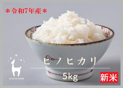 [新米先行受付][京都ファーム]令和7年産 京都ファームのヒノヒカリ 精米5kg [ 京都 京北産 ひのひかり 人気 おすすめ 米 コメ おこめ お取り寄せ 通販 送料無料 ふるさと納税 ]