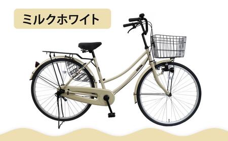[エイリン]組立済み発送 [色選択可] ファミリーサイクル26型 BD26E[ミルクホワイト]|京都 自転車専門店 おしゃれ 人気 自転車