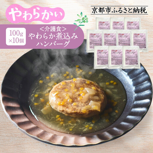介護食 やわらか煮込みハンバーグ 10個|レトルト 介護食品