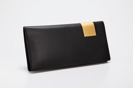 [金箔押 山村]Byobu 長財布(墨色)