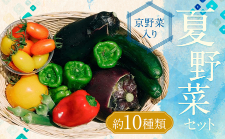 【虹色Farm】＜先行受付・2023年7〜8月発送＞夏野菜セット《京野菜入り》（約10種類）