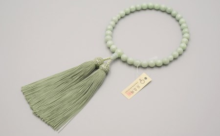 [神戸珠数店][京念珠]女性用数珠 上ビルマ翡翠