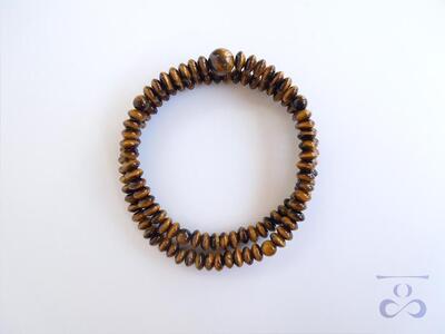 【京都 安田念珠店】 ≪一品（ひとしな）シリーズ≫ 虎目石108玉ブレス