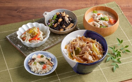 [京菜味のむら]牛ごぼう丼の具と一汁三菜セット(5種類・合計10袋)