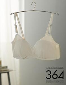 【ウンナナクール】364 シンプル＜Lサイズ＞ベージュ1枚｜京都 ワコール インナーブランド ラクときれいを叶えるノンワイヤーブラジャー 人気