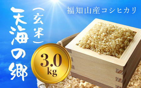 [令和6年産新米]福知山産コシヒカリ『天海の郷』天空に広がる天海の郷 3kg(玄米) FCCM012 / コシヒカリ 美味しいコシヒカリ