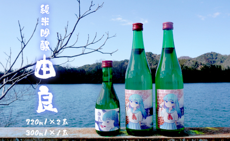 純米吟醸 由良 720ml×2本 300ml×1本 ： 日本酒 辛口 地酒
