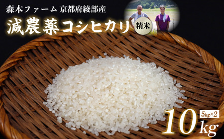 [令和7年産 先行予約] 減農薬コシヒカリ 精米 10kg [ 米 コシヒカリ こしひかり 5キロ 精米 白米 お米 おこめ ]