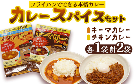 本格 キーマカレー チキンカレー スパイス セット 各1袋 計2袋(1袋4人前) | 簡単 本格 スパイス レシピ カレー セット 小麦粉不使用 グルテンフリー カレー粉 人気 おすすめ 夢叶ベース 京都府 綾部市