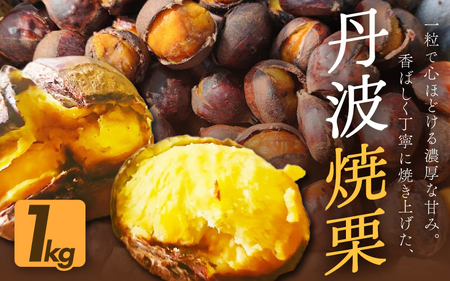 京都府綾部産 丹波焼き栗 1kg : 焼き栗 丹波栗 栗 クリ