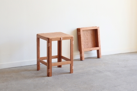 木製折り畳み椅子「patol stool」 板座 スツール 椅子 いす チェア おしゃれ 木製 無垢 無垢材 折りたたみ
