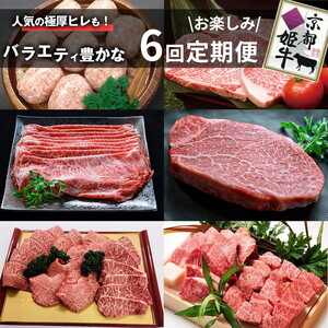 [6回定期便]京都産 ブランド和牛 京丹波姫牛 6ヵ月 お楽しみセット[計2.71kg]1回 360g〜650g ≪和牛 京丹波かぐら 厳選 赤身ステーキ サイコロステーキ 手ごねハンバーグ すき焼き 京都ポーク 牛肉 冷凍 ふるさと納税 牛肉 定期便≫