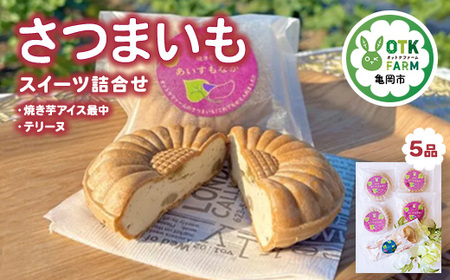 焼き芋アイス最中とテリーヌ セット 2種5品 国産さつまいも使用 和スイーツ ギフト 人気 アイス 冷凍 和菓子 お取り寄せ ※北海道・沖縄・離島への配送不可