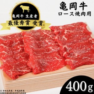 亀岡牛 ロース焼肉 400g☆祝!亀岡牛 2023年最優秀賞(農林水産大臣賞)受賞≪和牛 牛肉 冷凍 焼肉 肉 和牛 黒毛和牛 国産 国産牛 京都府産 丹波産 焼き肉 肉牛 ふるさと納税 焼肉≫※北海道・沖縄・離島への配送不可