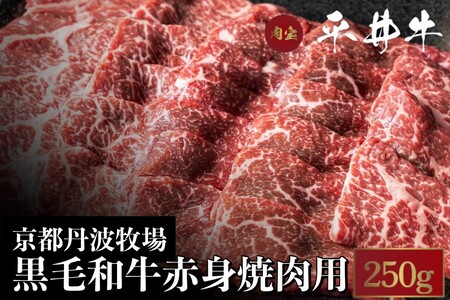 平井牛 A5 焼肉用 赤身 250g ウチヒラ・マル・イチボ・ランプ・ウチモモ・シンタマ 希少 京都肉 冷凍 真空 牛肉 焼肉