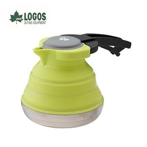 たためるシリコンケトル 1L 直火調理可能でアウトドアなど持ち運びも楽々。　81210305【1664231】