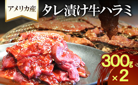 アメリカ産タレ漬け牛ハラミ 300g×2| 牛肉 焼肉 焼き肉 アウトドア BBQ