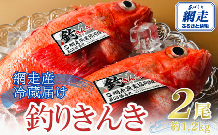 【冷蔵届け】網走産釣きんき【2尾で約1.2kg】 ABAO074