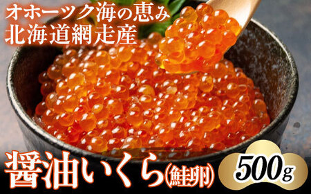 [2024年新物]北海道網走産醤油いくら(鮭卵)500g [ ふるさと納税 人気 おすすめ ランキング いくら イクラ 醤油漬 醤油漬け 醤油 醤油漬け イクラ 丼 丼 海鮮丼 寿司 500g 冷凍 網走産 オホーツク 北海道 網走市 送料無料 ]