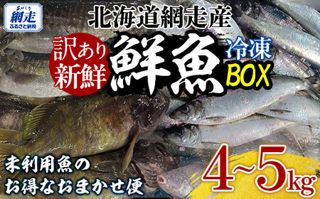 【訳あり】網走産冷凍鮮魚BOX～未利用魚の有効活用（漁業生産者応援企画）～ 【 ふるさと納税 人気 おすすめ ランキング 水たこ やなぎたこ 真たら すけそうたら にしん かれい しじみ ほっけ そい類 ほたて さけ オホーツク 鮮魚 セット 詰合せ 生産者応援 北海道 網走市 送料無料 】 ABAE011