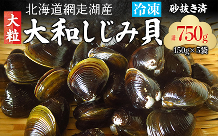 網走湖産「大和しじみ貝」750g(150g×5)
