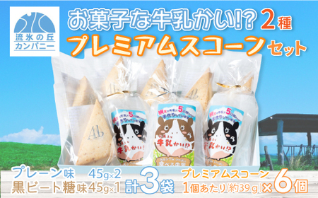 お菓子な牛乳かい!?　2種・プレミアムスコーンセット（網走市内加工・製造） 【 ふるさと納税 人気 おすすめ ランキング 菓子 洋菓子 焼き菓子 スコーン ミルクグラッセ オホーツク産 網走産 無添加 北海道 網走市 送料無料 】 ABAM003