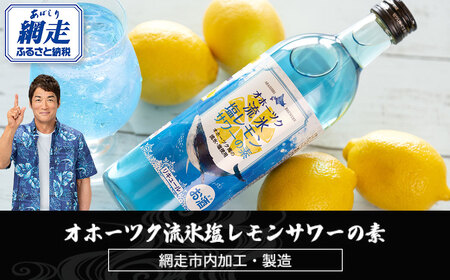 オホーツク流氷塩レモンサワーの素　12本入り（網走市内加工・製造）【 ふるさと納税 人気 おすすめ ランキング レモンサワー 素 お酒 流氷 オホーツク BBQ 宅飲み 家飲み 晩酌 家計応援 消費応援品 ご当地 プレゼント お中元 お歳暮 ギフト 贈答 北海道 網走市 送料無料 】 ABH007