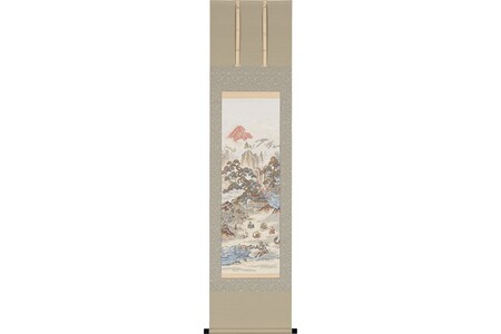 西陣織掛軸「昇運十福図」