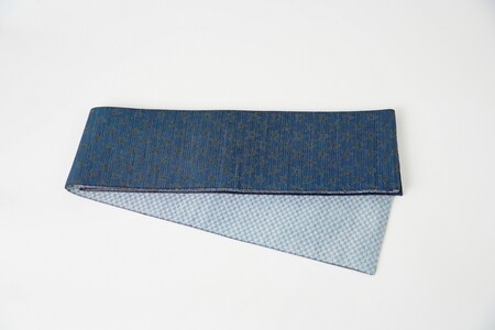 半幅帯 星空(紺)*リバーシブル幅約15.2cm×長さ約420cm