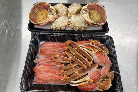 蟹しゃぶセット(本ズワイガニ500g〜600g×2杯分/蟹味噌付き・カニだし付き)