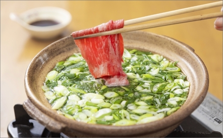 年末配送:日本海牧場の茶しゃぶしゃぶセット(京たんくろ和牛)※12月27日〜12月30日お届け