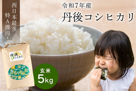 [3ヶ月定期便]直売所直送「令和7年産 京丹後市産 コシヒカリ」 玄米5kg