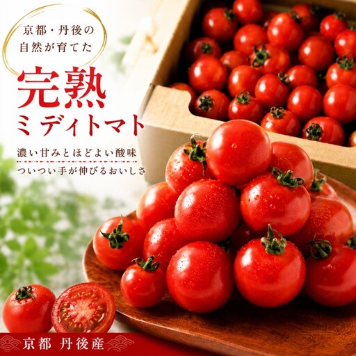 [収穫期限定]京都丹後産 完熟ミディトマト 約1.4kg 京都丹後産 完熟ミディトマト
