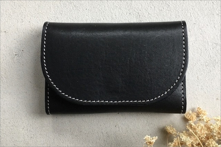 栃木レザー カードケース 牛革カード入れ ブラック