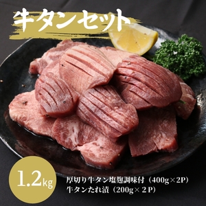 牛タン 1.2kg セット 厚切り牛タン 塩麹調味 たれ漬け 詰め合わせ 味付き牛タン 厚切り スライス 牛 牛肉 お肉 肉 タン 味付け肉 味付き肉 小分けパック 小分け 冷凍 冷凍肉 京都 京都府 南丹市