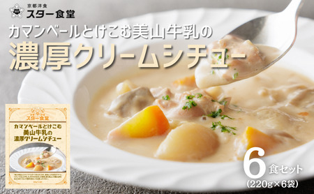 カマンベールとけこむ美山牛乳の濃厚クリームシチュー 6食セット スープ レトルト シチュー 京都府 美山