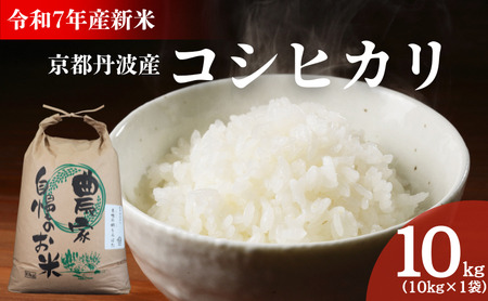 令和7年産新米 京都丹波産コシヒカリ 10kg 米 こしひかり 精米 白米