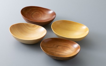 木製小皿 4個セット[高島屋選定品]