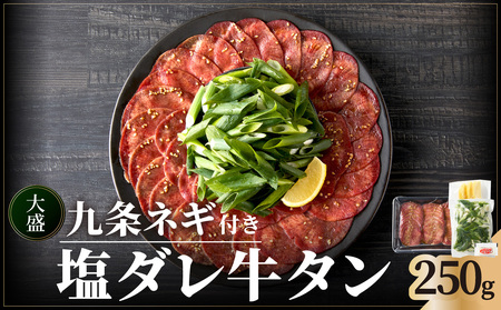 [父の日ギフト] ≪6月15日お届け≫塩ダレ牛タン250g牛タン 薄切りタン 特製塩だれ牛たん 人気の 小分け スライス 牛肉 九条ネギ 簡単調理 牛たん 焼くだけ簡単 京都府 木津川市 093-04-F 