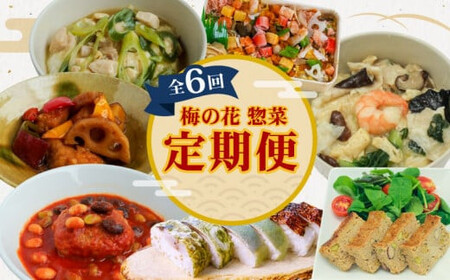 梅の花 惣菜定期便(全6回) 惣菜 惣菜 惣菜 惣菜 惣菜 【220】