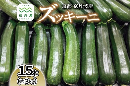 《先行予約》 京都 京丹波ズッキーニ 15本 約3kg 産地直送 産直 国産 丹波 京丹波町 野菜 新鮮 やさい 夏野菜 炒め物 揚げ物 グリル料理 和食 洋食 BBQ 料理レシピ付き ※北海道・沖縄・その他離島は配送不可 [008KK002L]