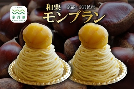 和栗モンブラン 2個 セット 丹波栗 スイーツ 低温熟成栗使用 国産 くり 栗 京都 京丹波 濃厚 ご当地グルメ お取り寄せ ギフト 菓歩菓歩 capocapo ※北海道・沖縄・その他離島は配送不可 [010NA023L]