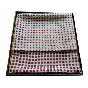 正絹ちりめん友禅風呂敷 マチルダ 紫_装飾品・工芸品 服飾小物 _