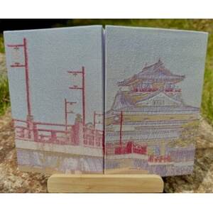 御城印帳(清州城) 金糸使用