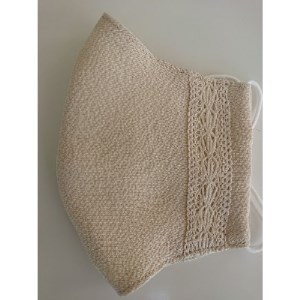 丹後ちりめん シルクマスク シルクレース花_雑貨・日用品 日用品 _