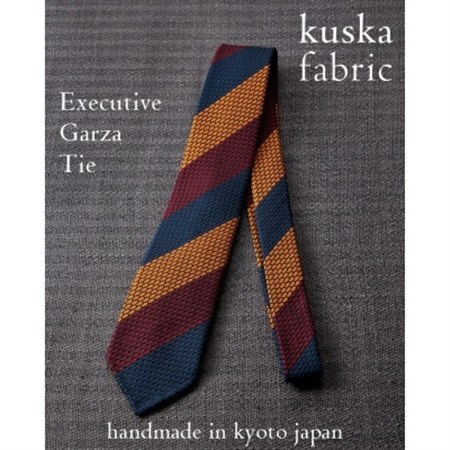 【手織りネクタイ】エグゼクティブガルザタイNo.5 kuskafabric 京都・丹後のシルク織物_装飾品・工芸品  織物   装飾品・工芸品  服飾小物 _【1254566】