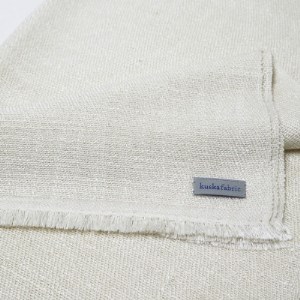 kuska fabricの真綿マフラー[生成り]世界でも稀な手織りマフラー